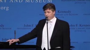 Anthony Kearns Dedicates "Boys of Wexford" to John F. Kennedy at JFK Presidential Library 3/27/12