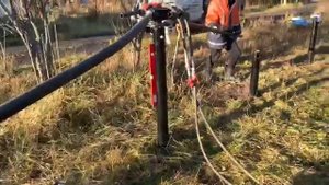 Монтаж винтовых свай механическим путем