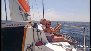 Волгоградское море на парусной яхте