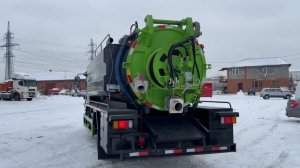 Круговой обзор комбинированного илососа ISUZU ELF