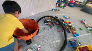 Ridgid Vacuum Cleaner Sucks Toy Cars And Trucks For Toddlers , Water And Lego! Vacuum Boy Zaynn