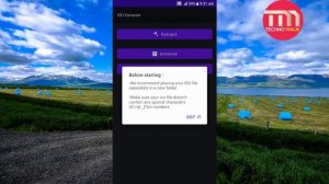how to extract iso file in android mobile phone.