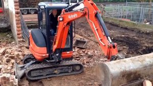 Kubota KX61-3 во время работы