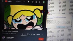 (Requested) Buttercup Makes Bubbles cry has BSOD