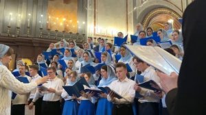 Патриаршая Литургия! Храм Христа Спасителя! "Чашу Спасения", муз. В. Ковальджи!