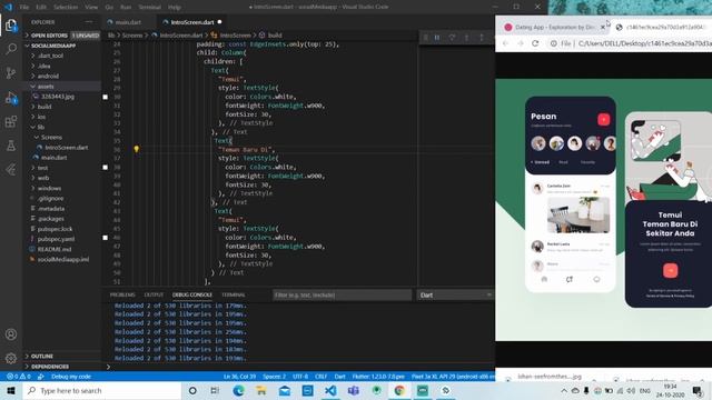 Flutter UI - Social Media Intro Screen | Speed Code