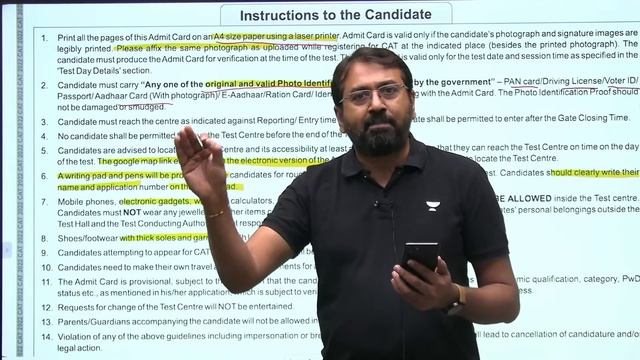 CAT 2023 | Last Day Check List | DO's And DONT'S | Ronak