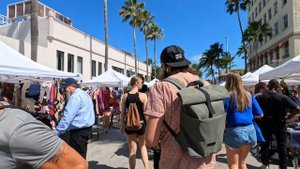 Lincoln Road Market Walk 4k, Miami Beach, South Beach FL