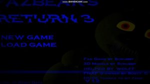 Fazbear Return 3 - Menu Title