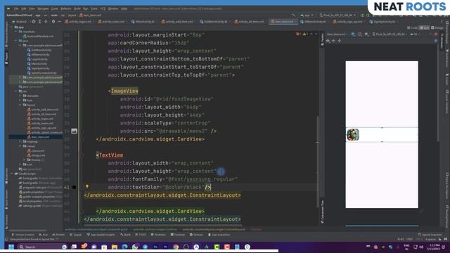 Admin Panel #3 Adding Items and all Stocks Screen - Food Ordering App - Android Studio Project