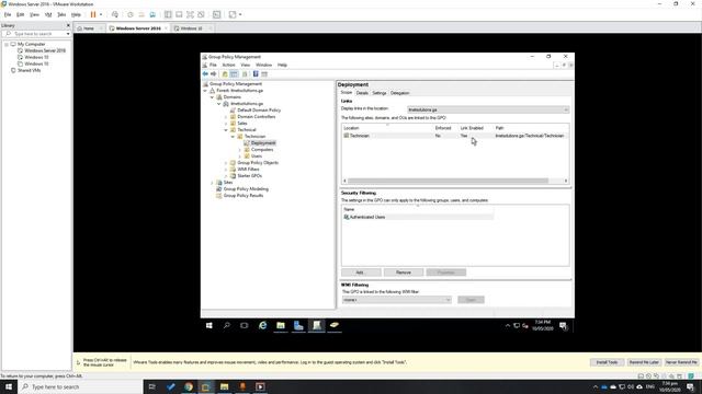 Software Deployment using Group Policy Object in Windows Server 2016