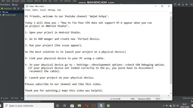 How to fix " Your CPU does not support VT-x " appears when you launch an project on Android Studio смотреть онлайн
