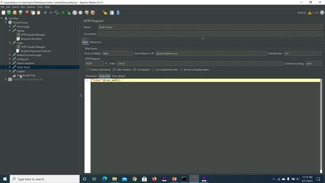 JMeter Tutorial S-08 | Correlation in JMeter| User defined variables in JMeter |
