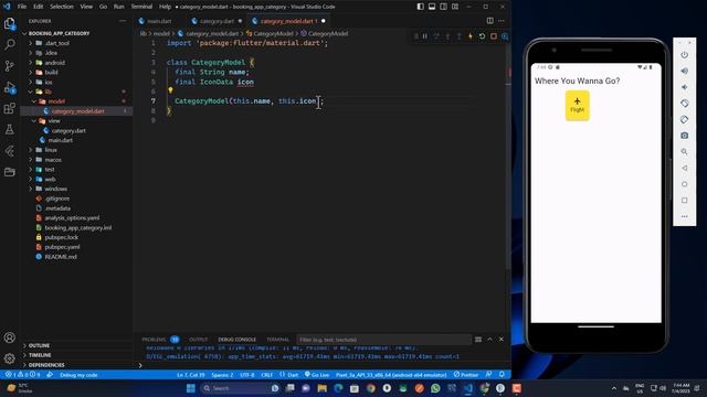 Flutter Category View - Building a Booking App | Flutter Horizontal Scroll | Flutter Category Card