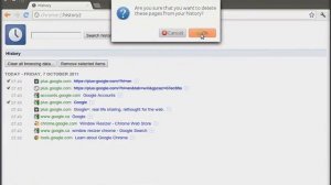 Multi-deletion in Google Chrome™ History