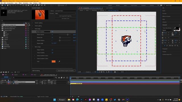 Animated Jersey Fabric logo Mockup | After Effects Tutorial