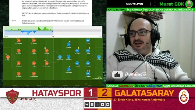 HATAYSPOR GALATASARAY CANLI YAYIN