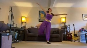Aladdin dance in costume to practice for our video- Recital Re-imagined 2020!