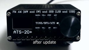 ATS-20+ (PLUS): Firmware update from V2.0.4 to V3.0.7g