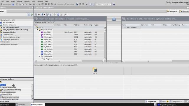 TIA Portal how to compare two offline projects смотреть онлайн