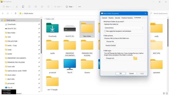 Change Folder Icon Windows 11 | How To Change Default Folder Icon In Windows 11