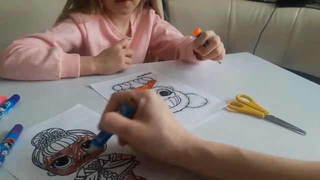 Челендж три маркера с раскрасками куклы ЛОЛ/3 MARKER CHALLENGE LOL смотреть онлайн