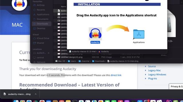 Install Audacity 3.1.3 on macOS Monterey смотреть онлайн