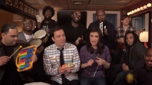 Jimmy Fallon, Idina Menzel & The Roots Sing "Let It Go" from "Frozen" (w/ Classroom Instruments)