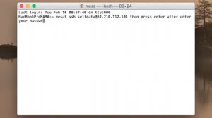 how to remote to server via terminal on mac os | use terminal instead of putty on mac book