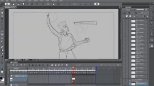 Animating in Clip Studio paint (Time_lapse)