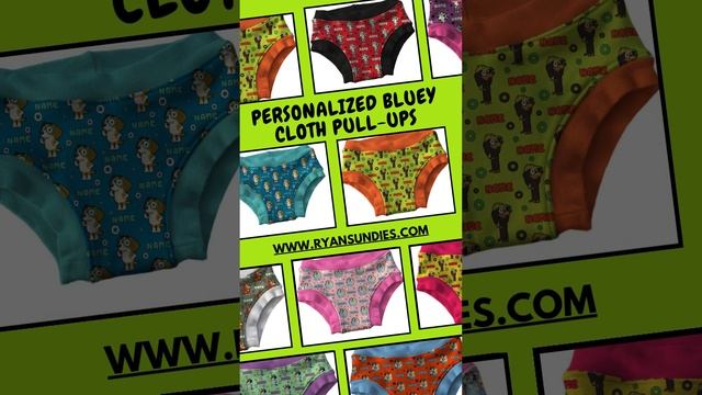 CUSTOM BLUEY CLOTH DIAPERS  TRAINING PANTS