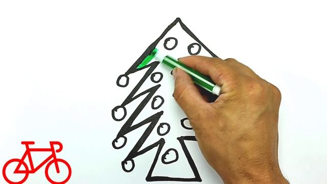 Archa Rasm Bolalar uchun Archa rasm chizish | Рисование для детей | Draw a juniper ...