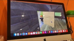 Playing Roblox on an iMac!