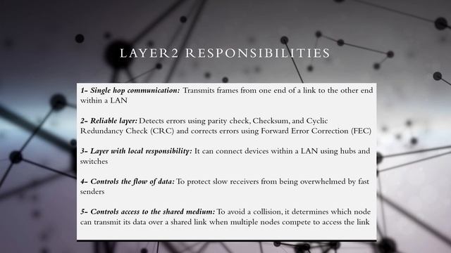 Functions of the Data Link layer in TCP/IP model