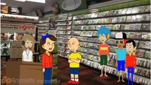 Caillou misbehaves at gamestop