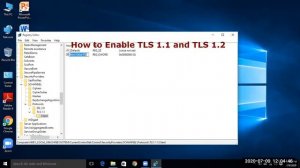 How to enable TLS 1.1, TLS 1.2 in windows 10. Resolve starting problem of Microsoft edge.