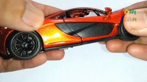 McLaren P1 Kinsmart Diecast Unboxing Car Toy Scale 1/36 (Orange)