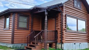 Деревянный дом 120 м2 в аренду в Угличе на первой линии реки Волга.mp4