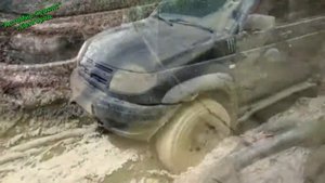 Уаз Патриот в бездорожье.