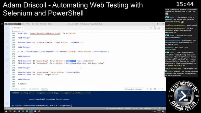 Adam Driscoll - Automating Web Testing with Selenium and PowerShell смотреть онлайн