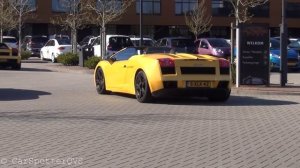 LOUD Lamborghini Gallardo Spyder - Start Ups, Accelerations + F430 and Gallardo SE