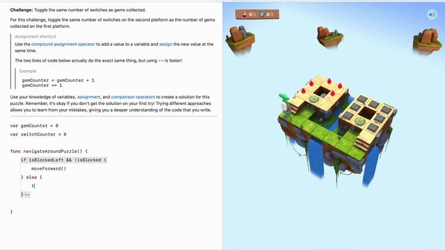 Swift Playgrounds на русском, Variables 7 урок | Round Up the Switches