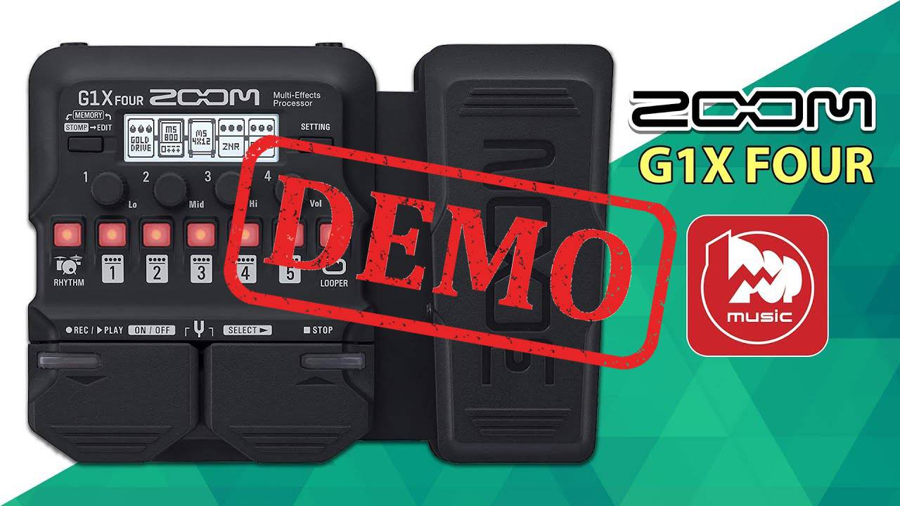 Гитарный процессор ZOOM G1X FOUR - демонстрация звучания