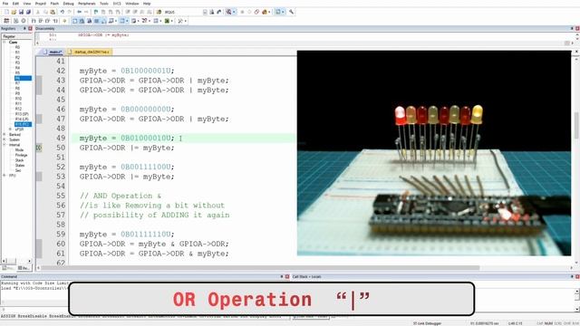 STM32 Tutorial: Binary Code operation & Bit Mask in Keil uVision | Embedded Programming 🚀