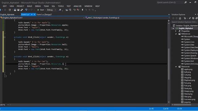 How to create English alphabet with audio and image in c#? смотреть онлайн