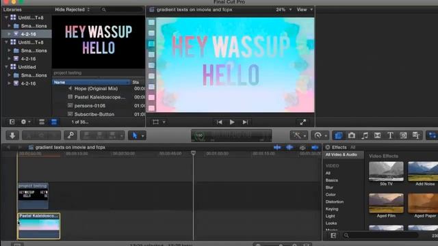 gradient texts on imovie and fcpx?! смотреть онлайн