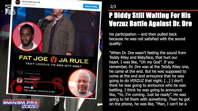 P Diddy Still Waiting For His Verzuz Battle Against Dr. Dre смотреть онлайн