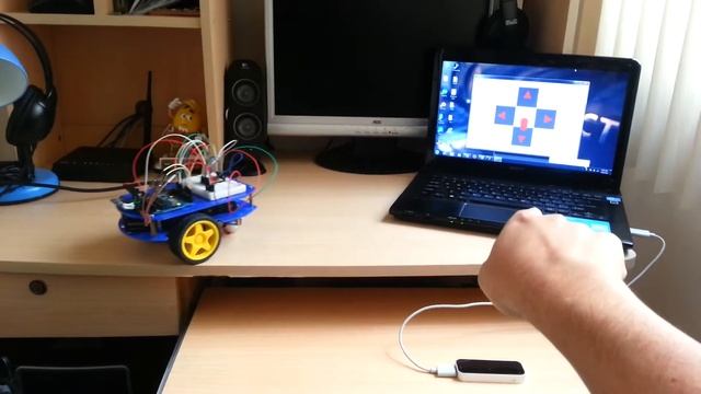 Arduino + Bluetooth HC-06 + Processing + Leap Motion смотреть онлайн