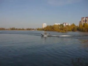 Норди-310 с транцевыми плитами+ короткий мотор-болотоход9л.с.