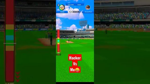 cricket league game hacker Vs me win #2over #cricketleague #outtrik